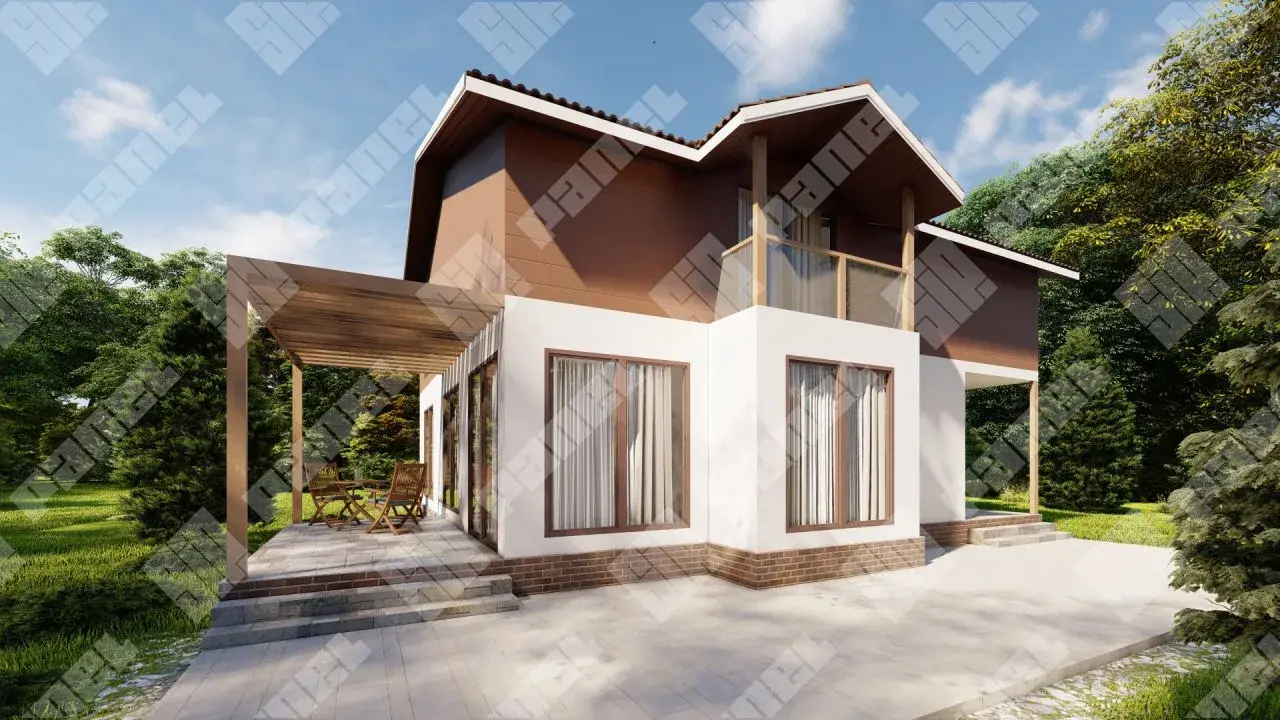 Дом из СИП панелей 226 м²