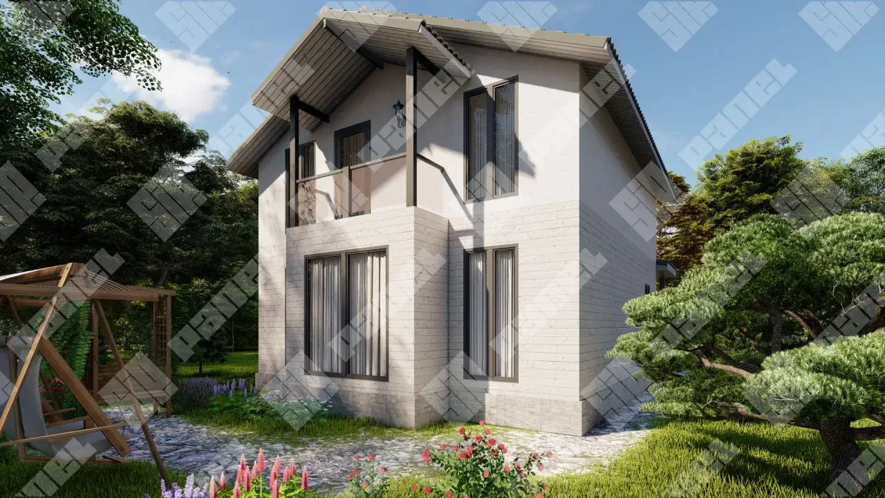 Проект дома из СИП панелей 126м²