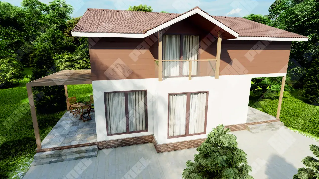 Дом из СИП панелей 226 м²