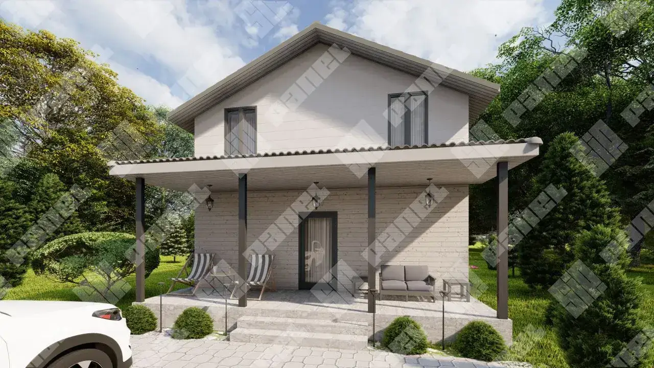 Проект дома из СИП панелей 126м²