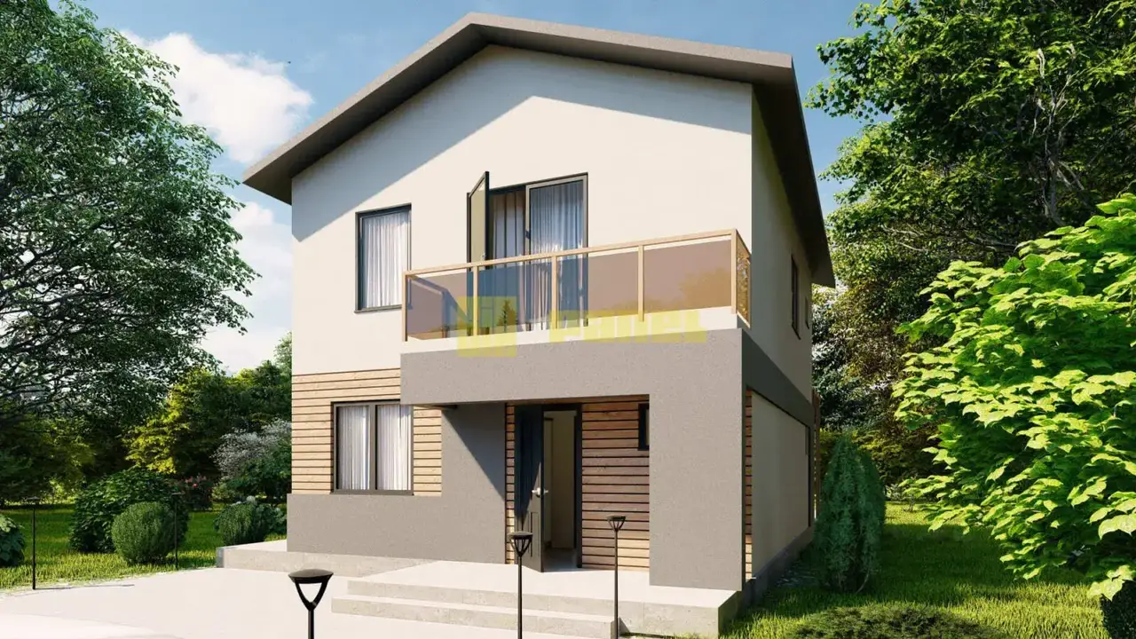 Проект двухэтажного дома из СИП панелей 130м²