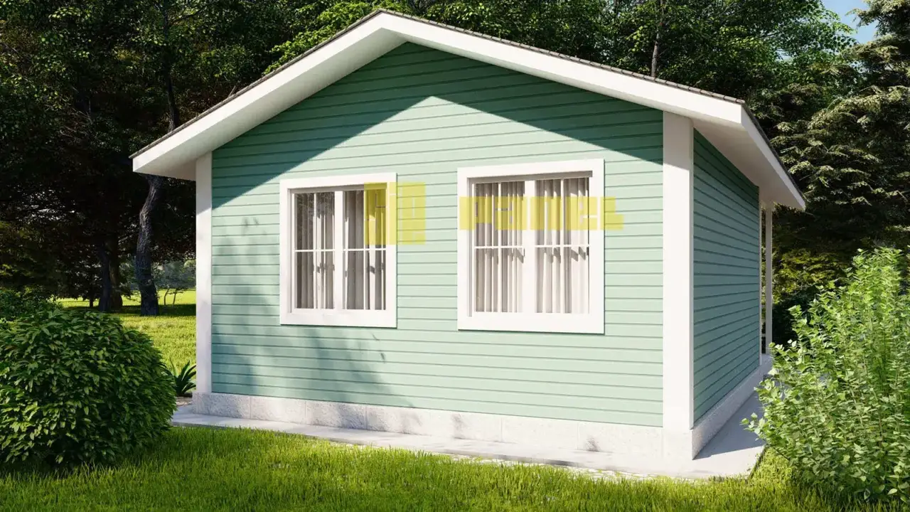 Дом из СИП-панелей 44 м² — компактный и уютный