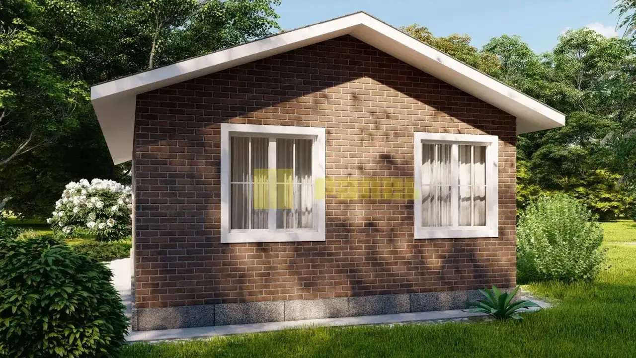Проект дома из СИП панелей 58м²