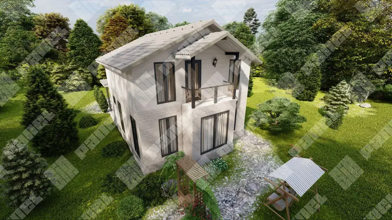 Проект дома из СИП панелей 126м²