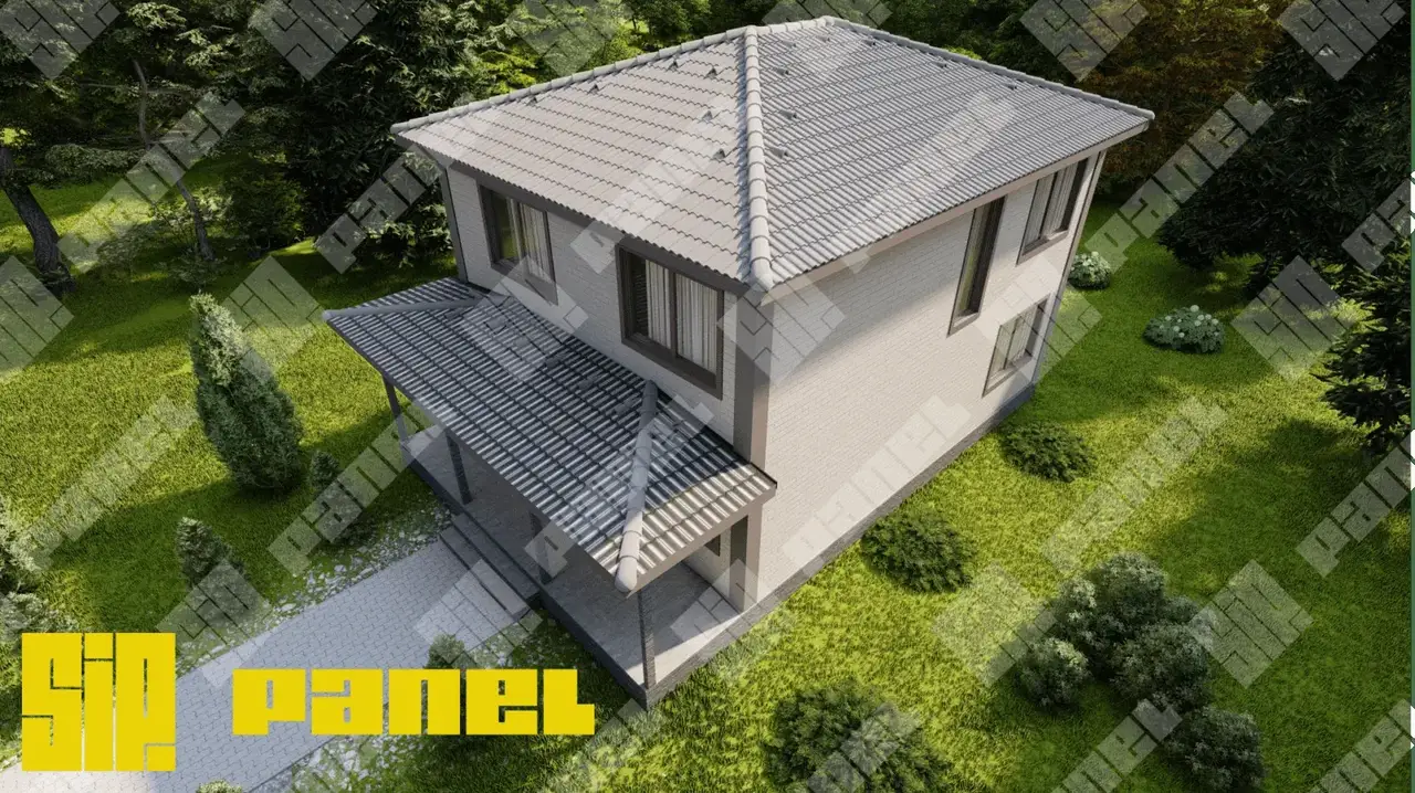 Дом из СИП панелей 160 м²