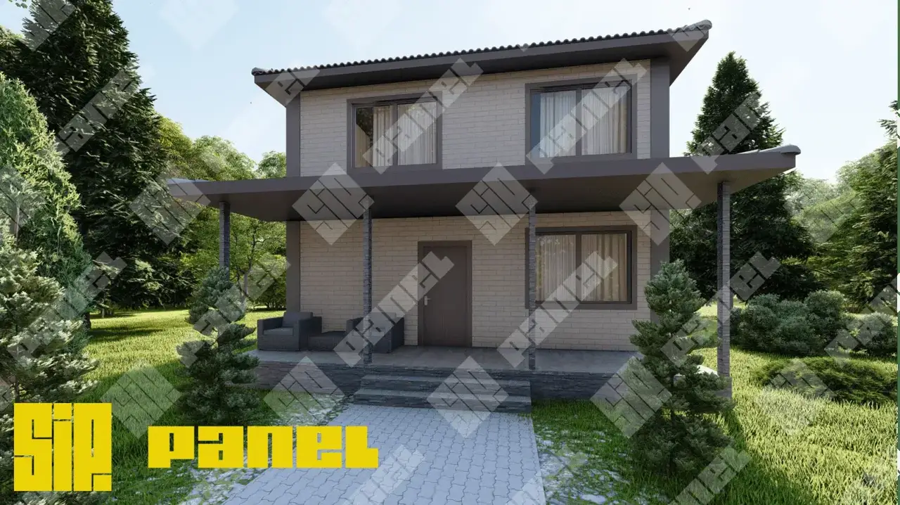 Дом из СИП панелей 160 м²