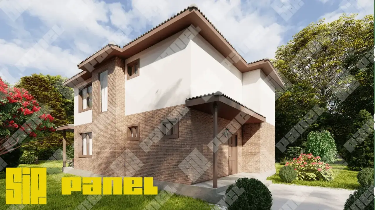 Дом из СИП-панелей 205 м² — просторный дом для семьи