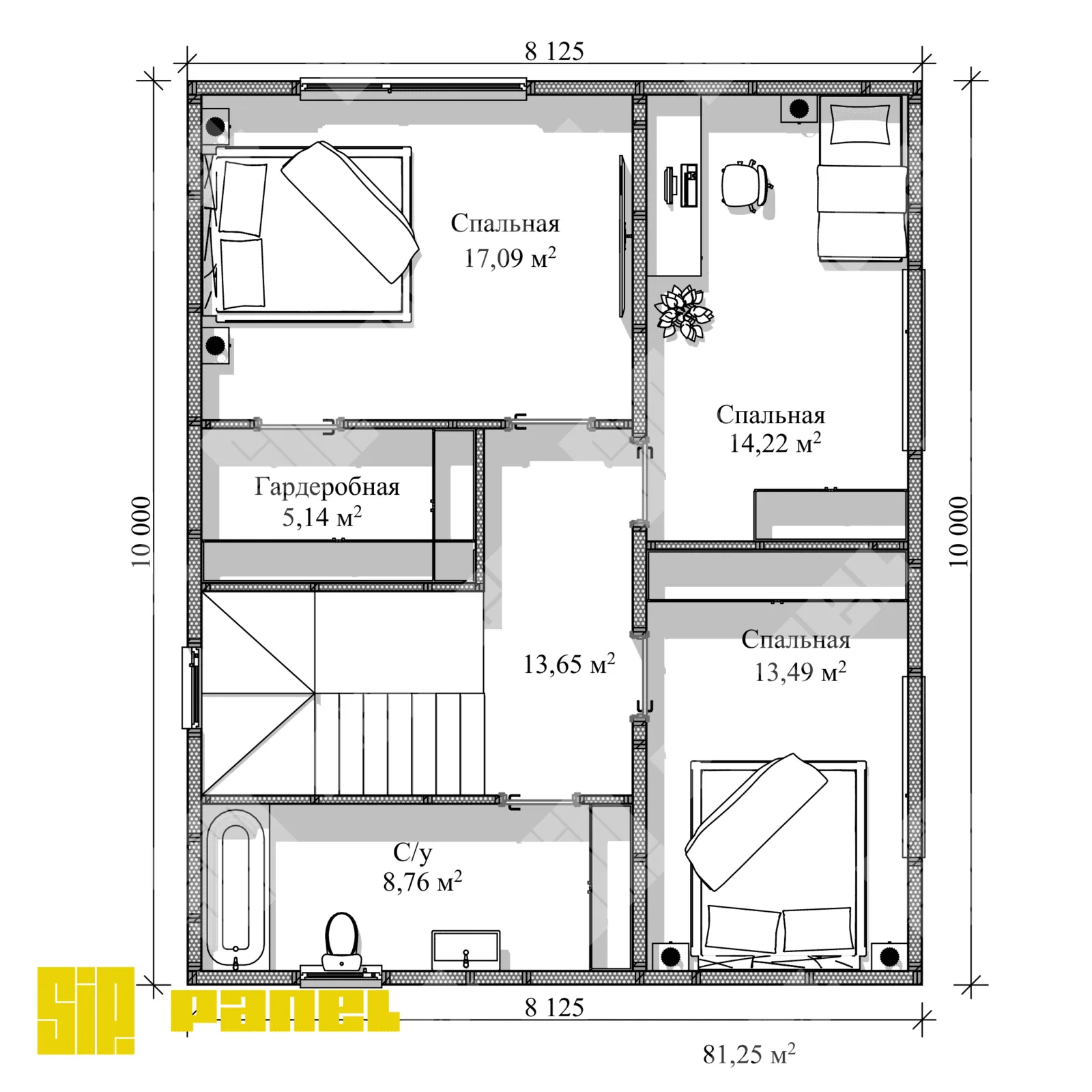 Дом из СИП-панелей 162.5 м² — идеально для семьи