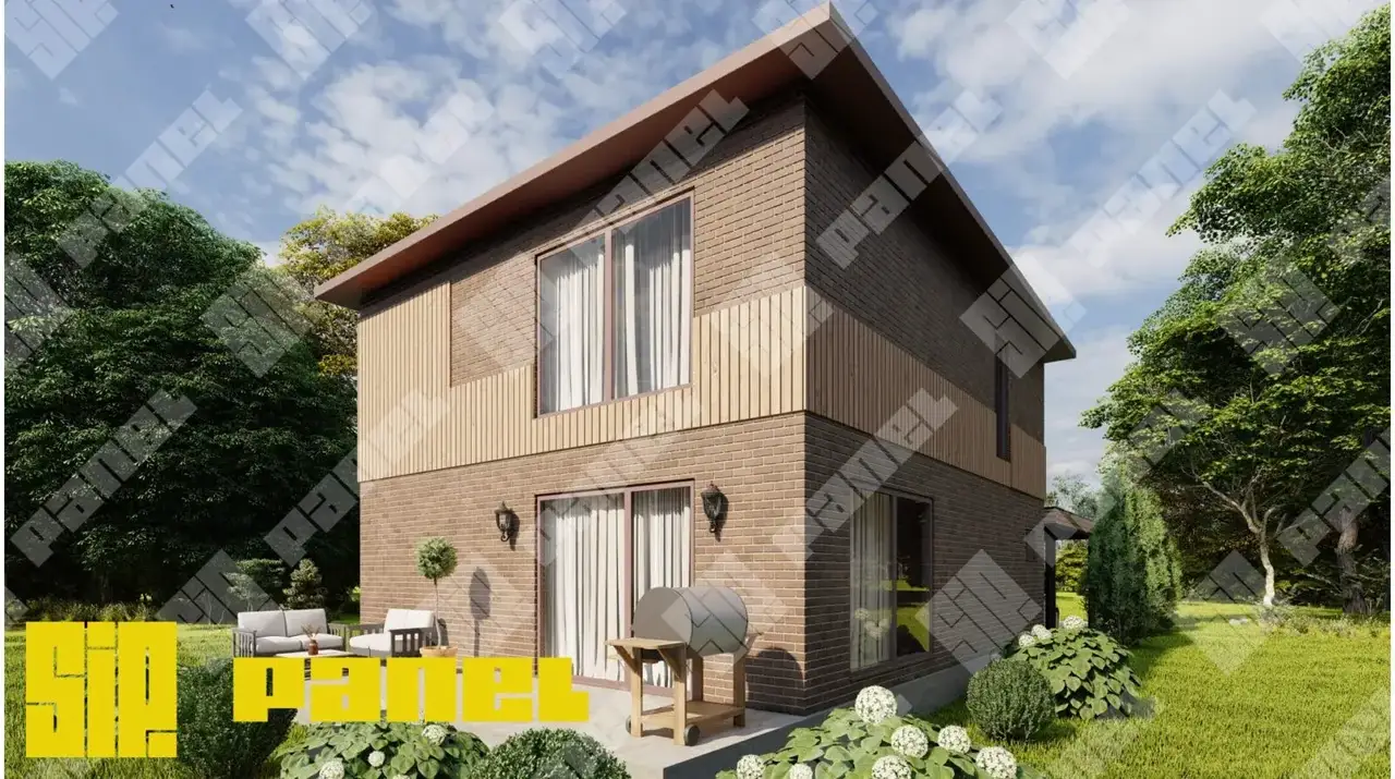 Дом из СИП-панелей 162.5 м² — идеально для семьи