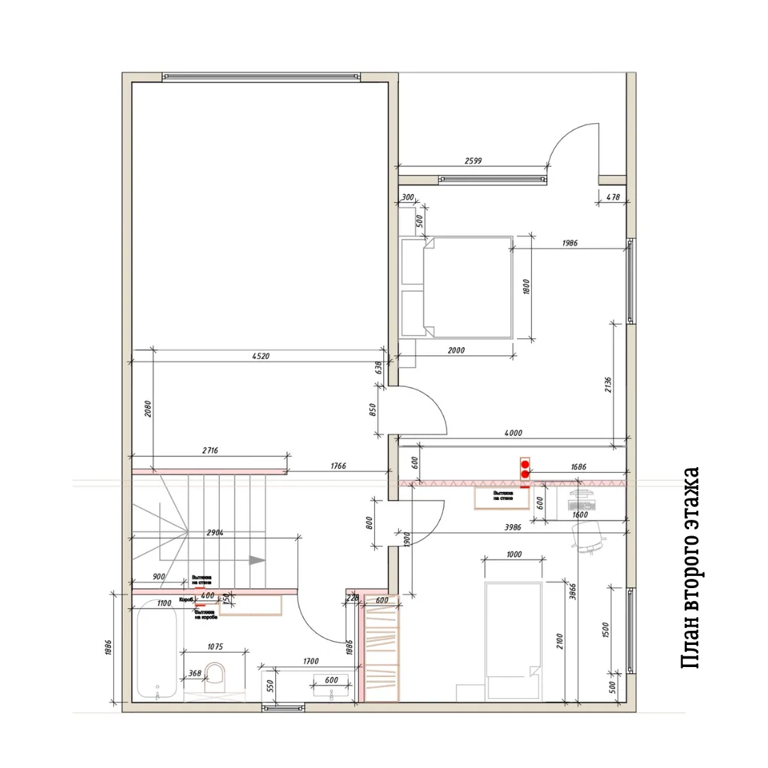 Проект двухэтажного дома 238,65м²