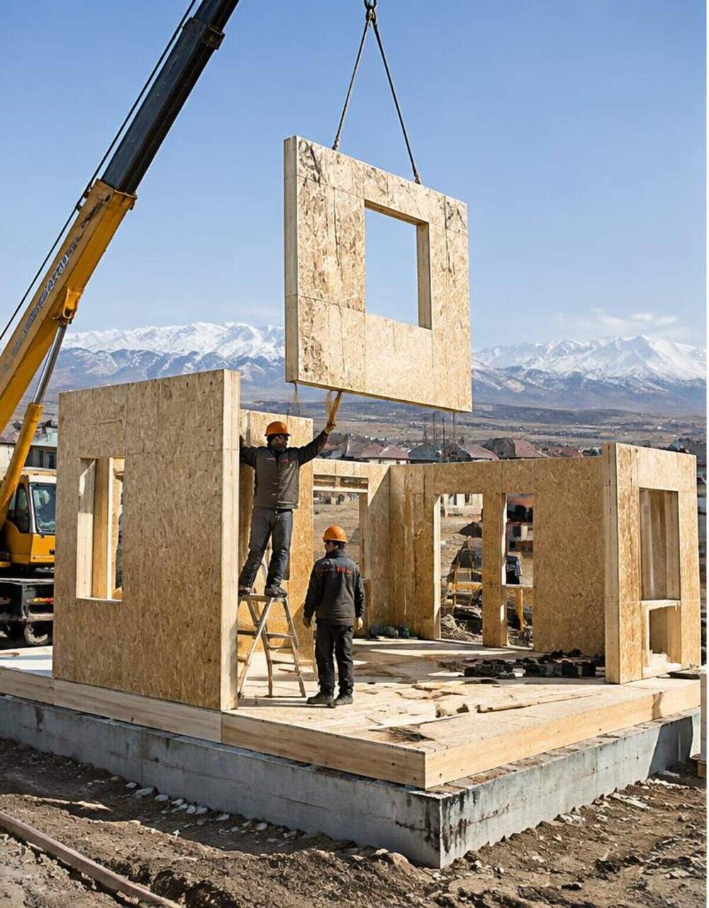 Сравнение устройства стены из СИП панели и кладки из газобетонных блоков